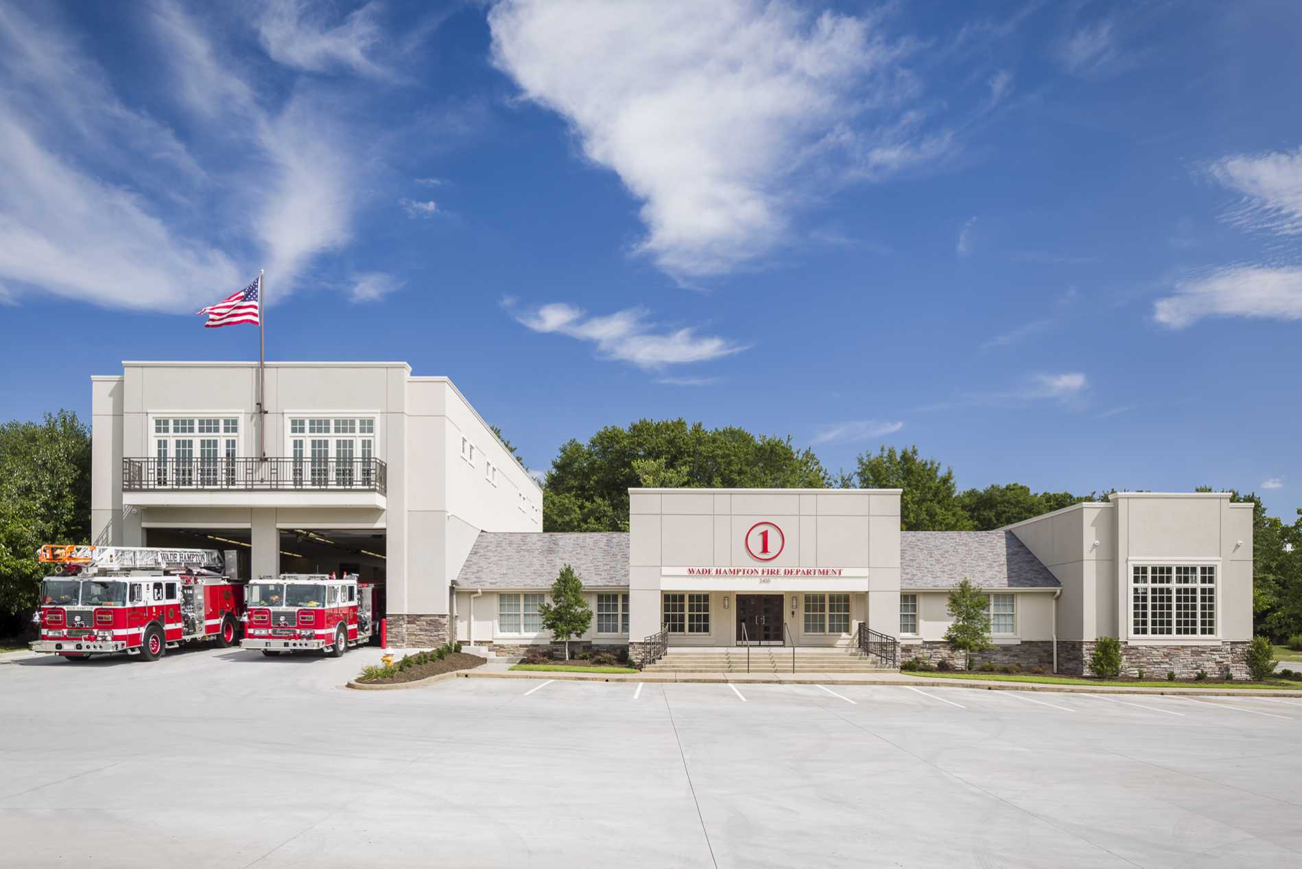 Fire Station Design Project - Wade Hampton Fire Station Exterior 3